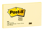 Post-it Self Stick / Sticky Notes Yellow 76x 127mm 100 Sheet Pad